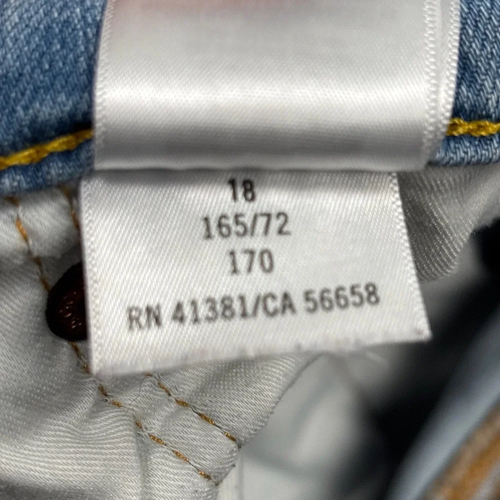 Polo Ralph Lauren Eldridge Skinny Jeans Boys 18 Light Wash Blue Denim 10830